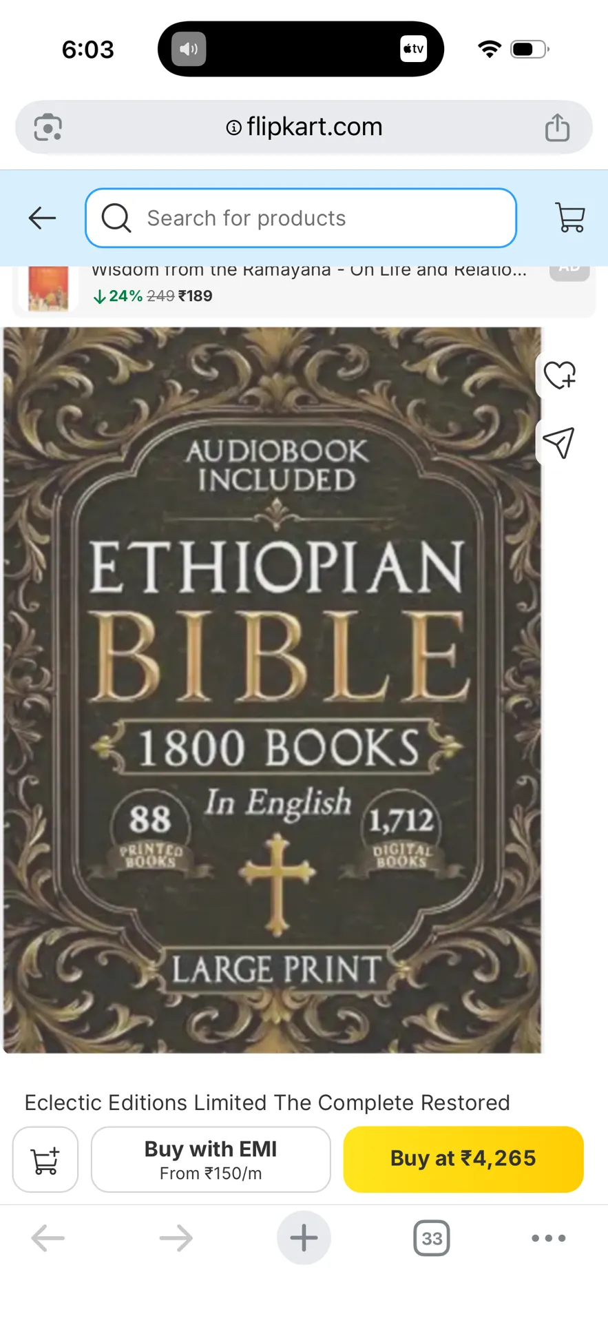 Ethiopian Bible, 1800 Books