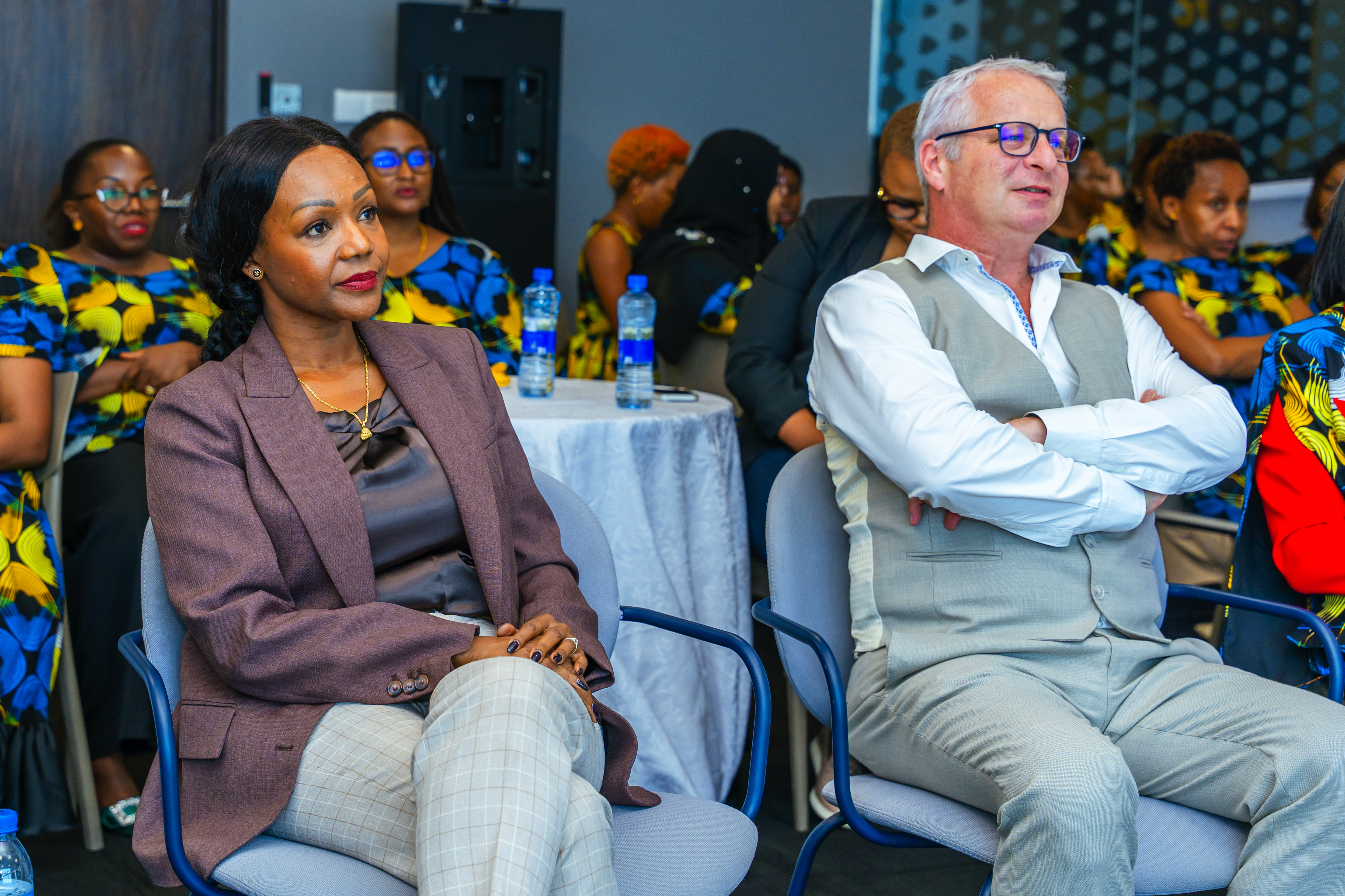 Rosalynn Mndolwa-Mworia, Managing Director of Mwananchi Communications, seated at the International Women's Day 2026 event organized by YAS Tanzania